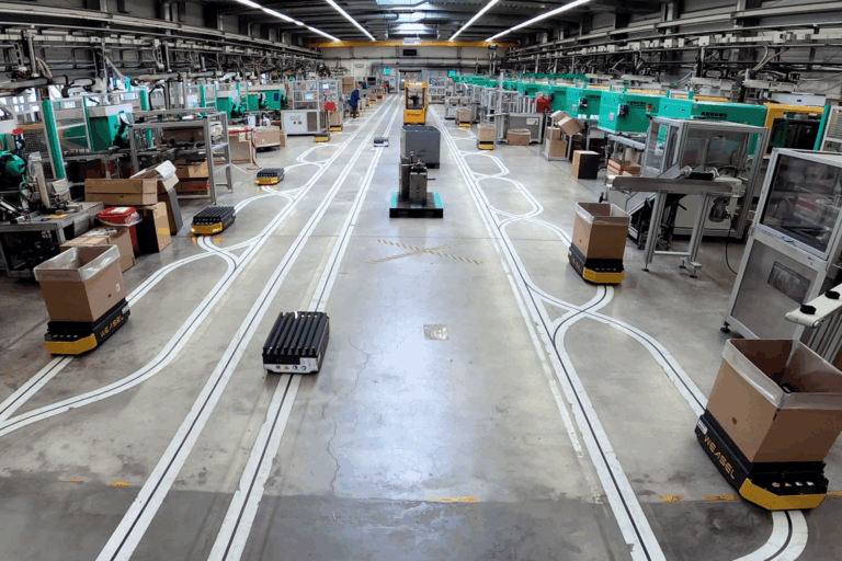 Fahrerlose Transportsysteme bei der Firma Junghans