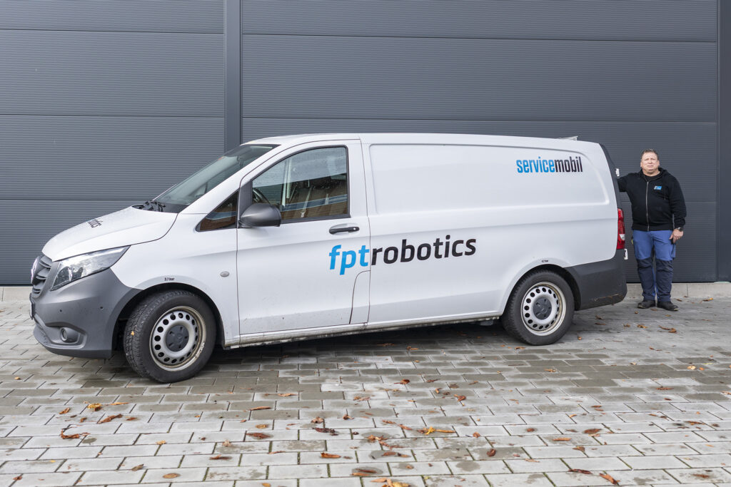 fpt service technicians ready to leave for assembly and customer assignments